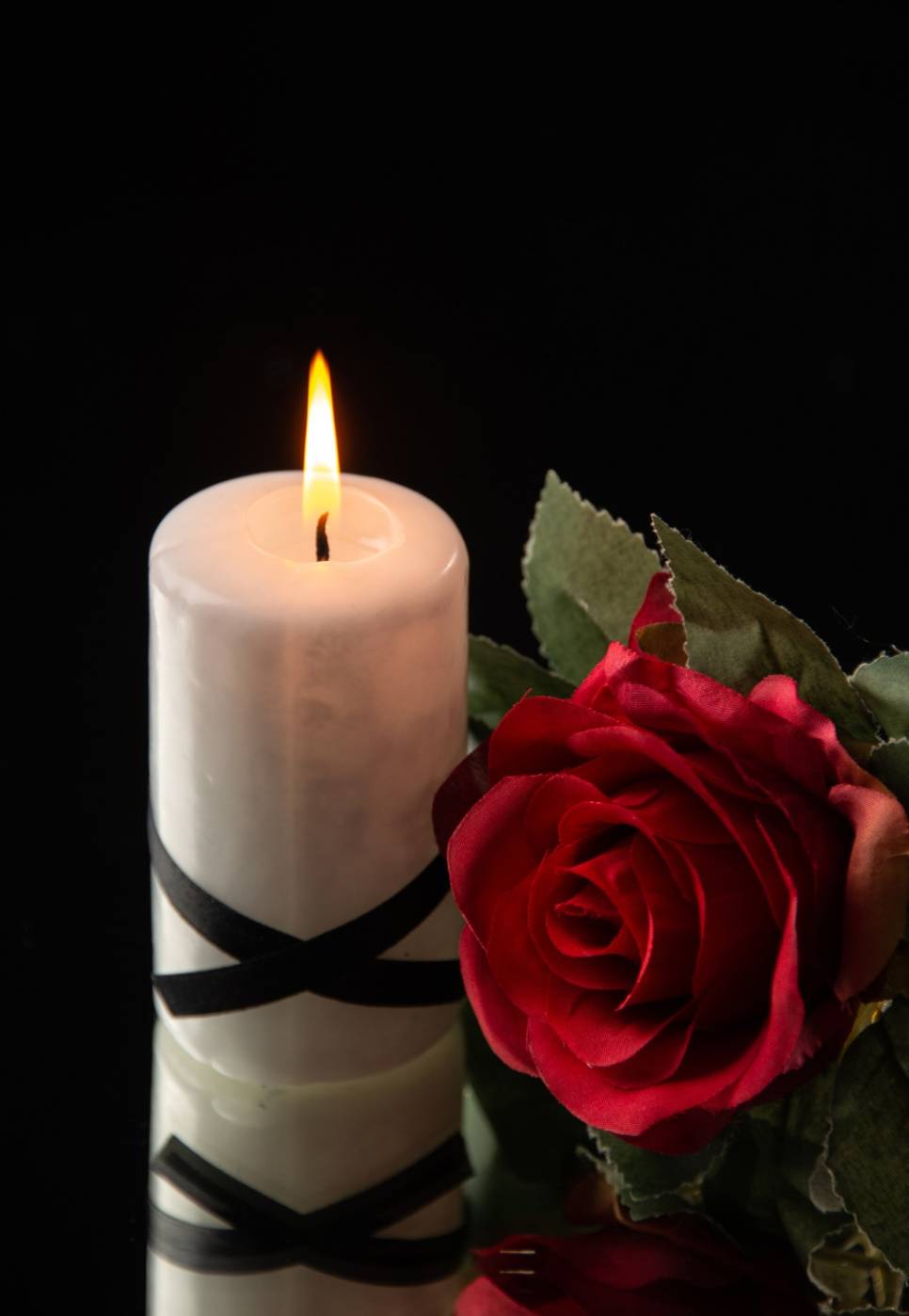 candles and flowers at funeral candles and flowers at funeral